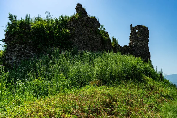 Khust Ukraine June 2021 Ruins Khust Castle Which Built Fortress — Stock Photo, Image