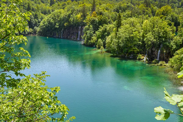 크로아티아 플리트비체 공원에 호수들 — 스톡 사진