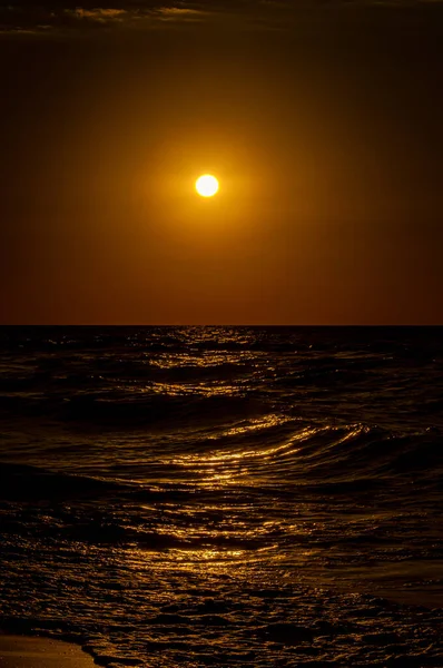 Alba Oro Sulla Spiaggia — Foto Stock