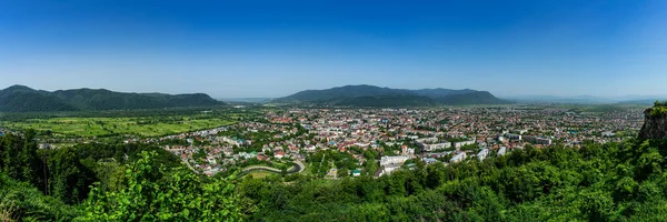 Khust Ukraine Június 2021 Panorámás Kilátás Kust Város Khust Kastély — Stock Fotó