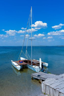 TILIGUL ESTUARY, UKRAINE - 26 Temmuz 2021: Tiligul, Ukrayna 'daki 