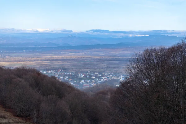 Panoramic View Khust Valley Carpathian Mountains Ukraine — Stock Photo, Image