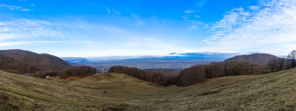 Panoramic View Khust Valley Carpathian Mountains Ukraine — Stock Photo, Image