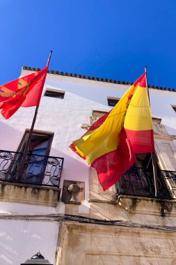 CORDOBA, İspanya - 6 Ocak 2026: Cordoba, İspanya 'da büyüleyici caddeler ve kentsel alanlarda yürürken tarihi mimarinin tadını çıkarmak.