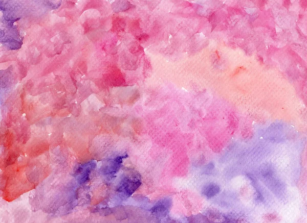 Абстрактный Фон Акварели Бумажной Текстуре Ручная Роспись Розовым Фиолетовым Цветом — стоковое фото