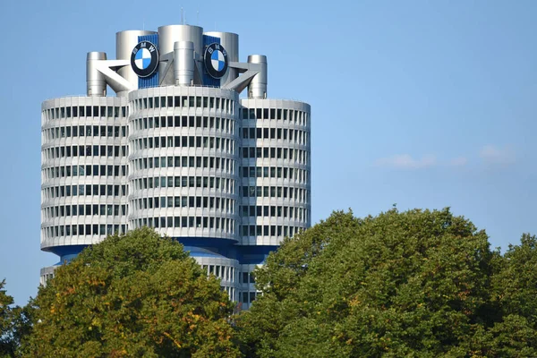 Sede Bmw Munich Baviera Alemania Europa — Foto de Stock