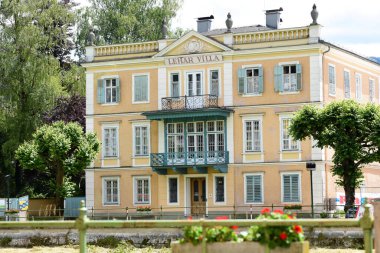 Bad Ischl 'deki Lehar Villa, Salzkammergut, Yukarı Avusturya, Avusturya, Avrupa 