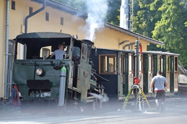 Schafberg, Sankt Wolfgang, Gmunden District, Salzkammergut, Yukarı Avusturya, Salzburg, Avusturya, Avrupa 'daki tarihi tren