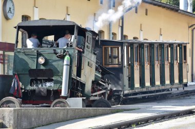 Schafberg, Sankt Wolfgang, Gmunden District, Salzkammergut, Yukarı Avusturya, Salzburg, Avusturya, Avrupa 'daki tarihi tren