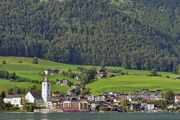 Sankt Wolfgang Lago Wolfgangsee Distrito Gmunden Salzkammergut Alta Austria Austria — Foto de Stock