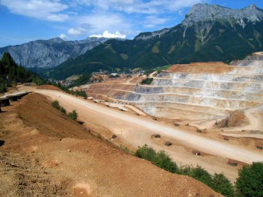 Erzberg, Eisenerz, Styria, Avusturya, Avrupa