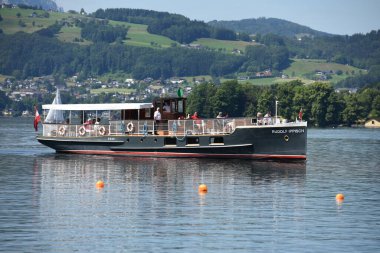 Gmunden am Traunsee 'deki Rudolf Ippisch gemisi, Salzkammergut, Yukarı Avusturya, Avusturya, Avrupa