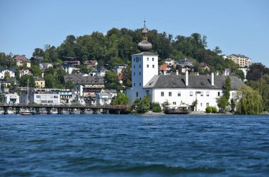Gmunden 'deki Traunsee Gölü Ort Gölü, Avusturya, Avrupa
