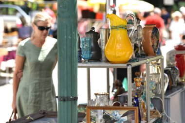Bad Ischl 'deki Rarity Market, Salzkammergut, Avusturya, Avrupa