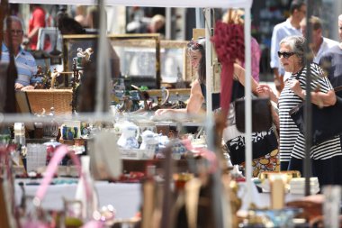 Bad Ischl 'deki Rarity Market, Salzkammergut, Avusturya, Avrupa