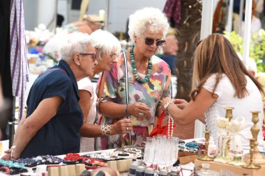 Bad Ischl 'deki Rarity Market, Salzkammergut, Avusturya, Avrupa