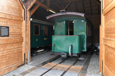 Mondsee 'deki efsanevi Ischler Bahn Müzesi, Yukarı Avusturya, Avusturya, Avrupa