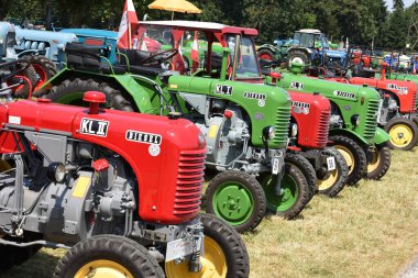 Desselbrunn, Vcklabruck bölgesinde klasik traktör toplantısı, Avusturya, Avrupa