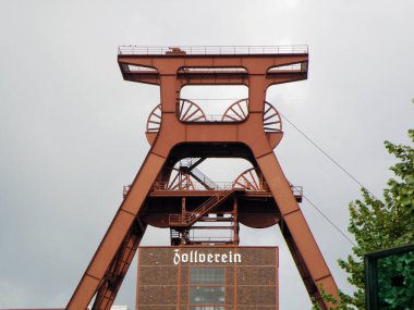 Essen, Kuzey Ren-Vestfalya, Almanya ve Avrupa 'daki eski kömür madeni ve şimdi de sanayi eseri Zeche Zollverein.