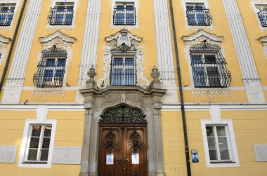 Eski ticaret kasabası Wels, Avusturya, Avrupa 'nın belediye binası.