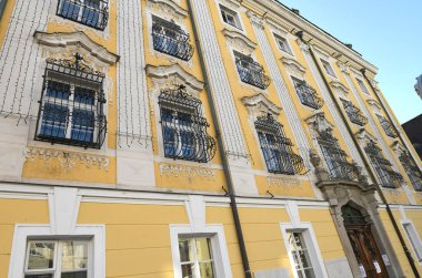 Eski ticaret kasabası Wels, Avusturya, Avrupa 'nın belediye binası.