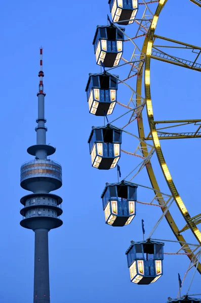 Ferris Wheel Munich Olympic Park Summer City Series Instead Canceled — Foto de Stock