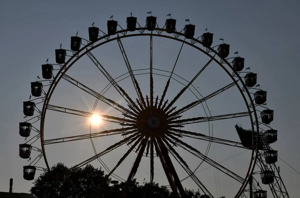 Pariserhjul Münchens Olympiska Park Serien Summer City Stället För Den — Stockfoto