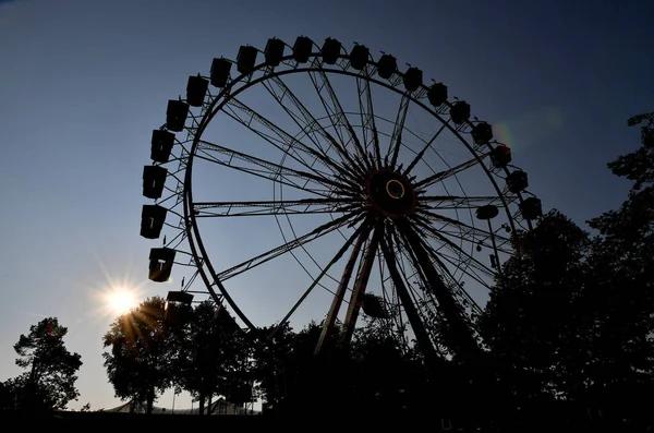 Ruota Panoramica Nel Parco Olimpico Monaco Nella Serie Summer City — Foto Stock