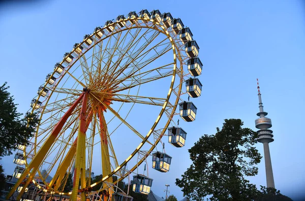 Riesenrad Münchner Olympiapark Der Reihe Sommer Der Stadt Statt Abgesagtem — Stockfoto