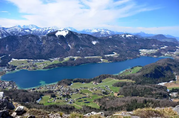 Frauenkopf Tan 1304 Metre Fuschlsee Fuschl Salzburg Avrupa — Stok fotoğraf