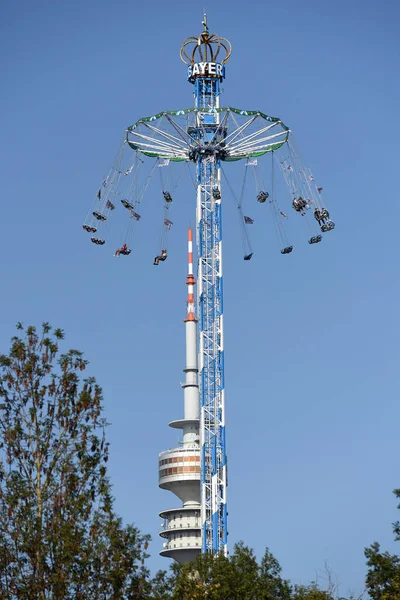 Carrossel Parque Olímpico Munique Série Summer City Vez Oktoberfest Cancelado — Fotografia de Stock