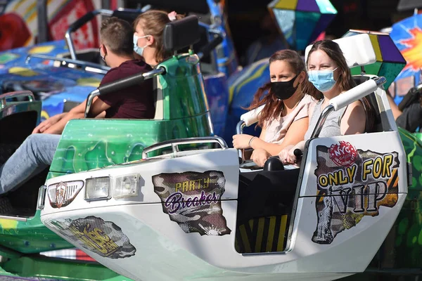 Amusement Ride Breakdance Munich Series Summer City Instead Canceled Oktoberfest — Foto de Stock