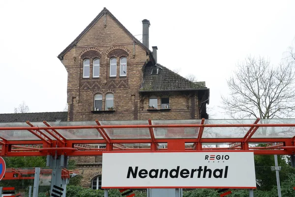 尼安德塔尔博物馆 Neanderthal Museum 是德国梅特曼附近尼安德塔尔的一座博物馆 — 图库照片
