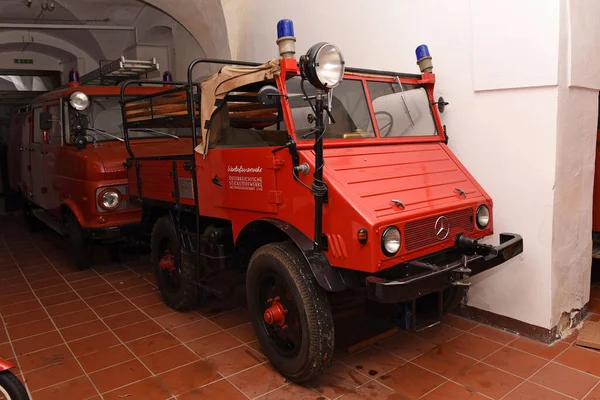 Klassieke Brandweerauto Het Brandweermuseum Sankt Florian Oostenrijk Europa — Stockfoto