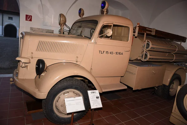 Motor Bomberos Clásico Museo Bomberos Sankt Florian Austria Europa — Foto de Stock