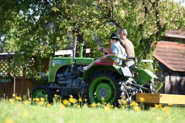 Neukirchen, Vcklabruck, sterreich, Europa 'da vintage traktör toplantısı