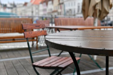 Corona krizinde kilitlenme - Steyr, Avusturya, Avrupa 'da kapalı gastronomi