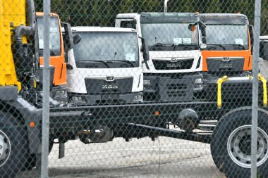 Steyr 'deki MAN fabrikası, Yukarı Avusturya, Avusturya, Avrupa