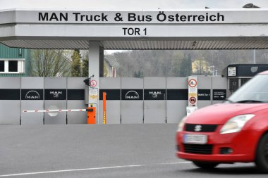 Steyr 'deki MAN fabrikası, Yukarı Avusturya, Avusturya, Avrupa