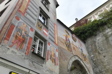 Entrance to Lamberg Castle in Steyr, Austria, Europe