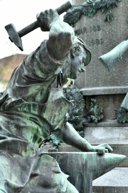 Josef Werndl monument in Steyr, Austria, Europe