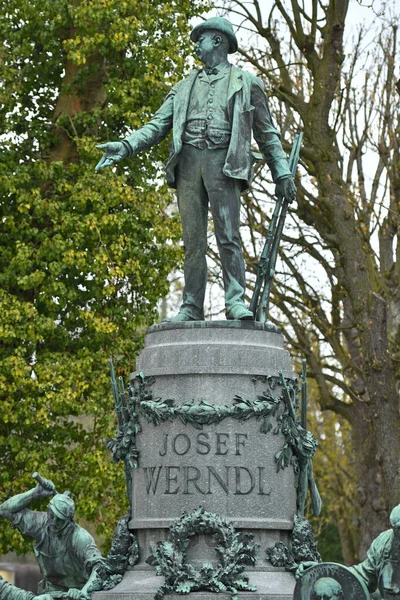Pomnik Josefa Werndl Steyr Austria Europa — Zdjęcie stockowe