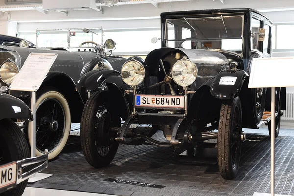 Veículo Histórico Austro Daimler Museu Fahr Raum Mattsee Áustria Europa — Fotografia de Stock
