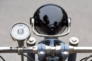 Yıllık Franz Joseph Bad Ischl, Salzkammergut, Avusturya ve Avrupa 'da eski motosikletlere biniyor