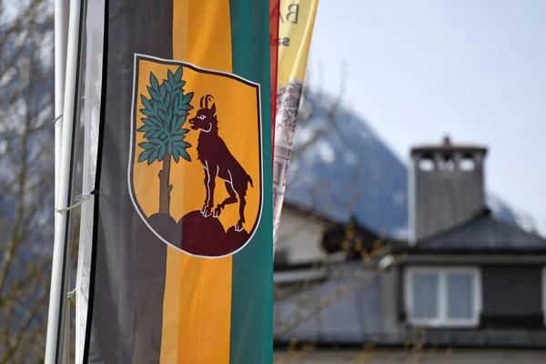 Bandera Bad Ischl Salzkammergut Austria Europa — Foto de Stock