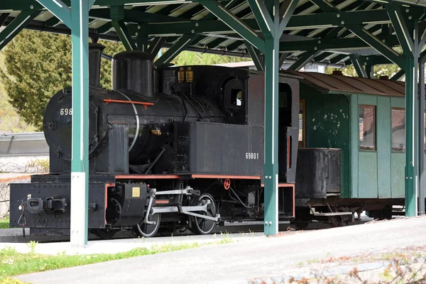 Locomotora Histórica Del Ischler Bahn Bad Ischl Distrito Gmunden Salzkammergut — Foto de Stock