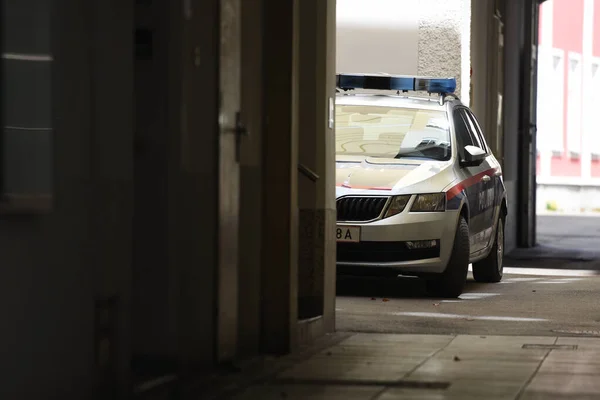 Fahrzeug Der Stadtpolizei Bad Ischl Österreich Europa — Stockfoto