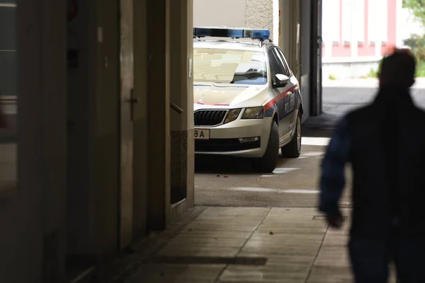 Bad Ischl Avusturya Avrupa Şehir Polisinin Aracı — Stok fotoğraf