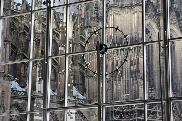 Cologne Cathedral Seen Windows Main Train Station — Stock Photo, Image