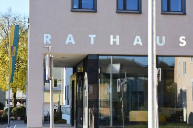 Voecklabruck, Avusturya, Avrupa 'daki belediye binası.